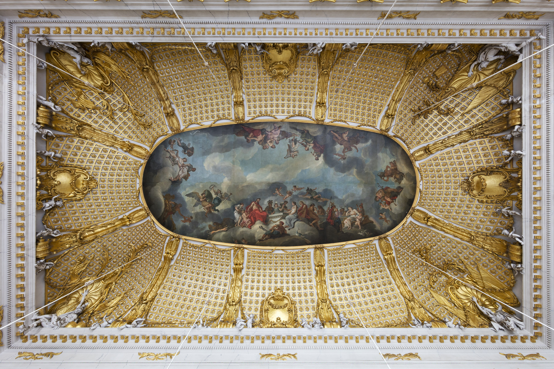 Das Deckengemälde des Marmorsaals