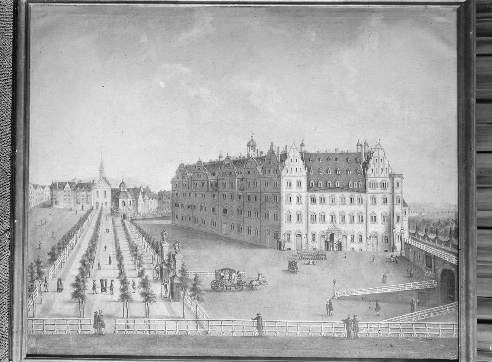 Altes Landgrafenschloß in Kassel von West 1780