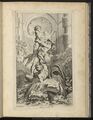 Huquier, Second Livre de Fontaines, 1738, Pl. 3: Hercule et Antée