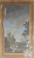 Gebirgslandschaft mit Burgruine