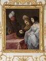 Judith präsentiert Nebukadnezar den Kopf des Holofernes