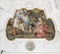 Fulda, Stadtschloss, Hauptsaal, Mythologische Szene in der Voute: Orpheus' Spiel verzaubert die Tiere
