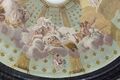 Schloss Biebrich, Decke des Hauptsaals der Rotunde, Detail: Chronos, Demeter und Bacchus mit Gefolge, daneben Neptun und Vulkan