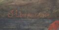 Detail unten Mitte: Signatur des Künstlers Johann Anton Hubers.