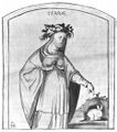 Ehem. Große Bäckerstraße 31, Saal, Südwand, Allegorie der Terra