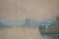 Landschaft mit Blick auf Stralsund, Detail unten rechts