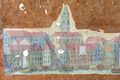 Wandmalereifragment an der Nordwand des Biedermeierzimmers