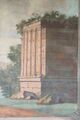 Landschaft mit Architekturruine, Detail unten rechts
