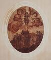 Burg Querfurt, Schlosskirche, Decke im Chor: Himmelfahrt Christi