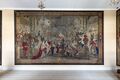 Tapisserie mit Theatervorstellung mit Dolchtanz, Vorkammer